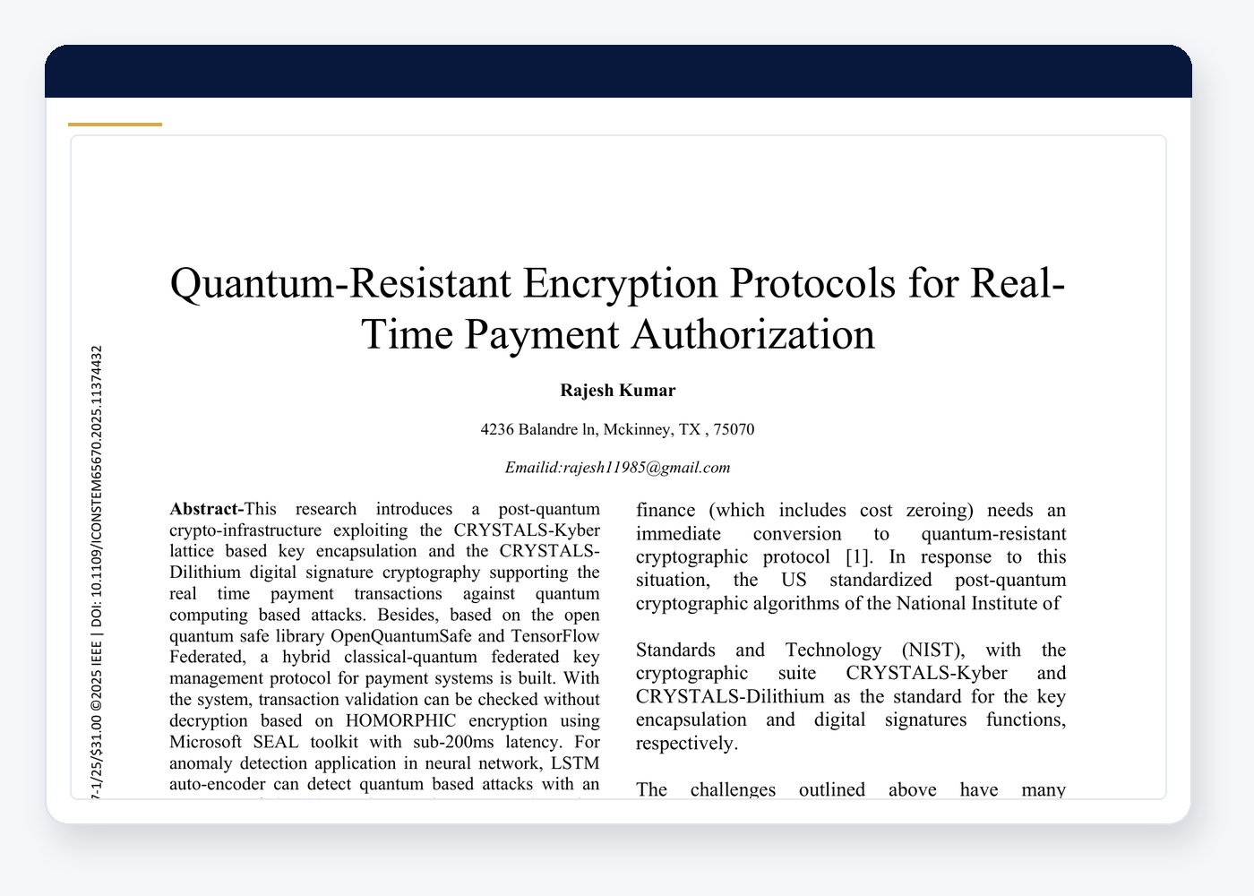 Quantum-Resistant Encryption Protocols